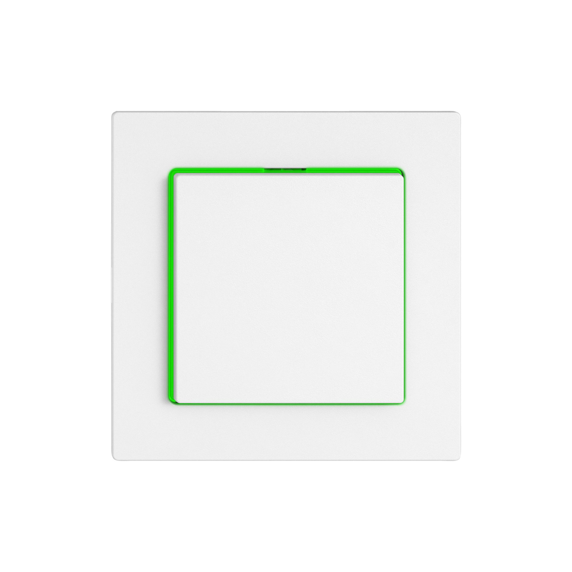 Poussoir EDIZIO.liv SNAPFIX® ARL/1P éclairage latéral vert bc