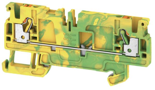 Borne de protection Weidmüller A2C /DT/FS PUSH IN 2.5mm² vert/jaune