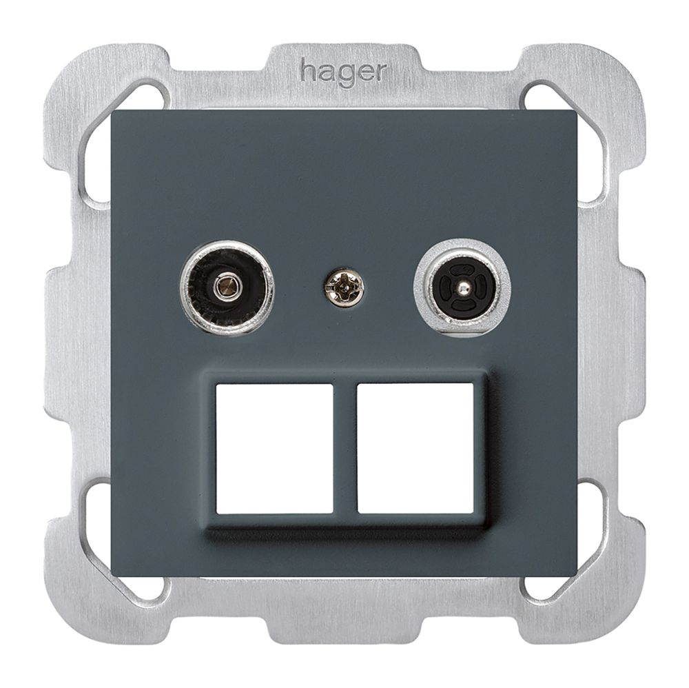 UP-Multimediadose kallysto R/TV Bauart B 11dB 2GHz anthrazit