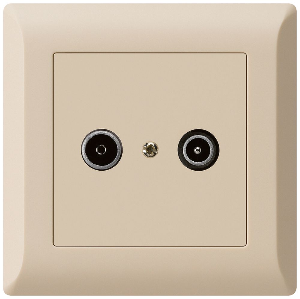 Prise de passage ENC kallysto.line R/TV 14dB beige