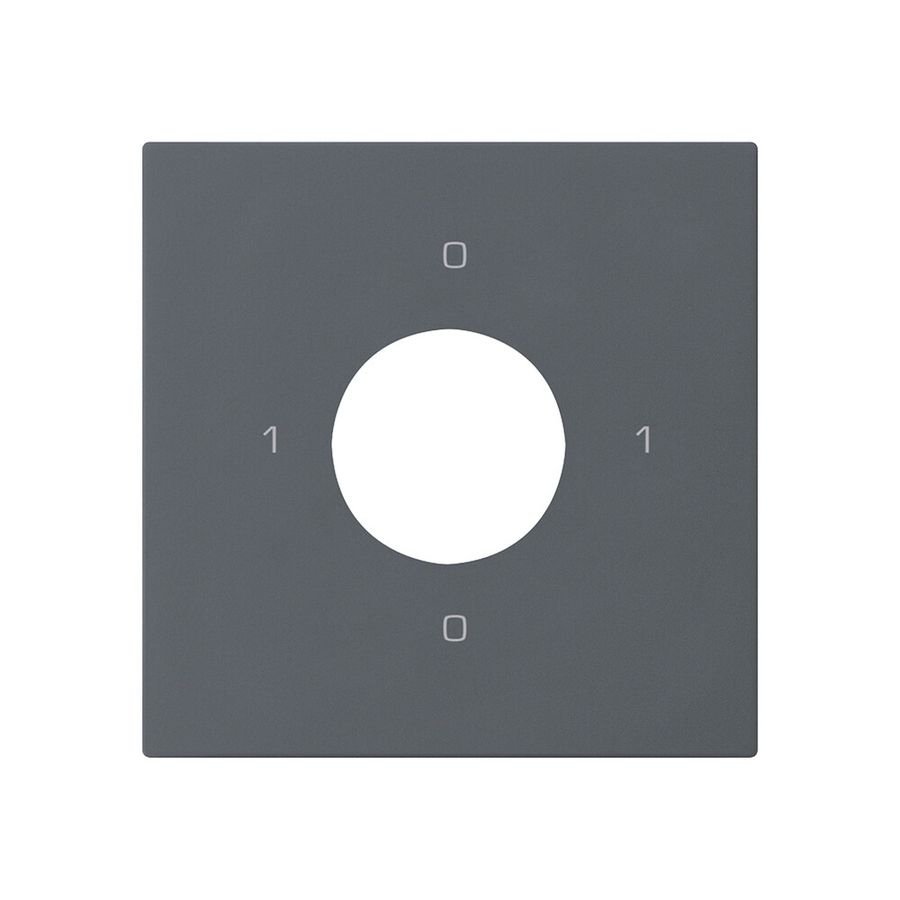 Kit frontale per interruttore a chiave S0 60×60mm kallysto 0-1-0-1 antracite