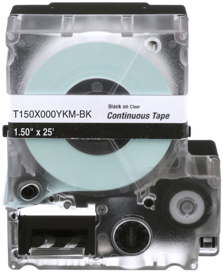 Cassette d'étiquettes Panduit MP, bande continue, 36×9100mm noir sur transparent