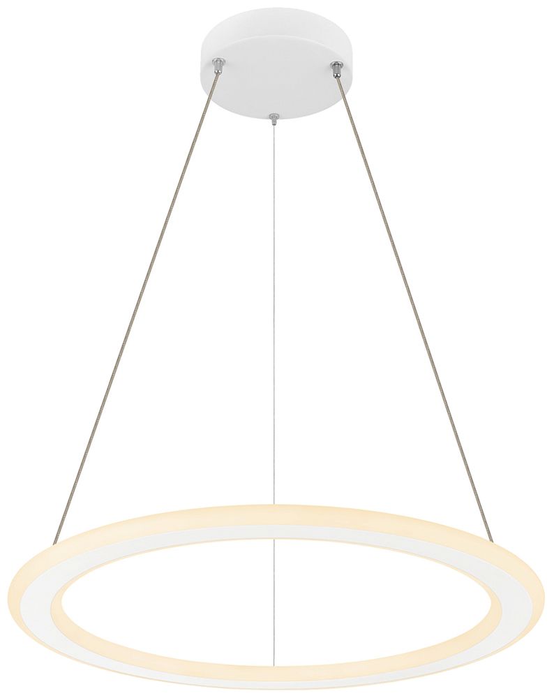 LED-Pendelleuchte SLV ONE FLAT 23W 1900lm 927/930 DIM Ø600 weiss