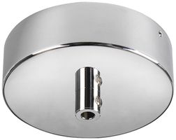 AP-Deckenrosette SLV FITU Leuchtenanschlussadapter Ø90×26mm chrom