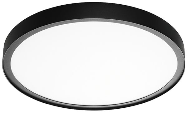 Lampada apparente LED SG Disc 480 36W 310lm 830 EM3h Ø470mm nero