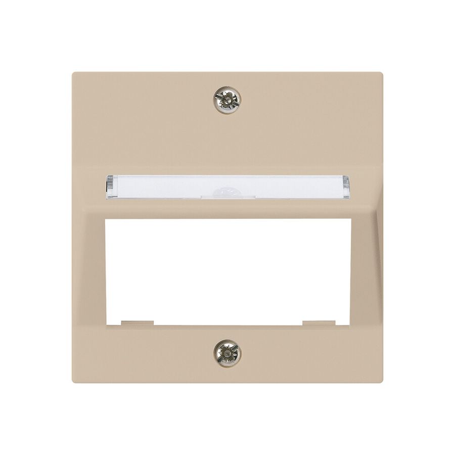 Piatta frontale kallysto per modulo multimedia uscita obliquo duroplast beige