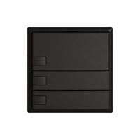 Universaltaster EDIZIO.liv UNI SNAPFIX® 12…48V o.LED 3× 1-Tbed.sz