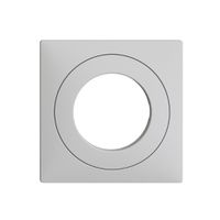 Frontset EDIZIOdue hellgrau 60×60mm für Schlüsselschalter