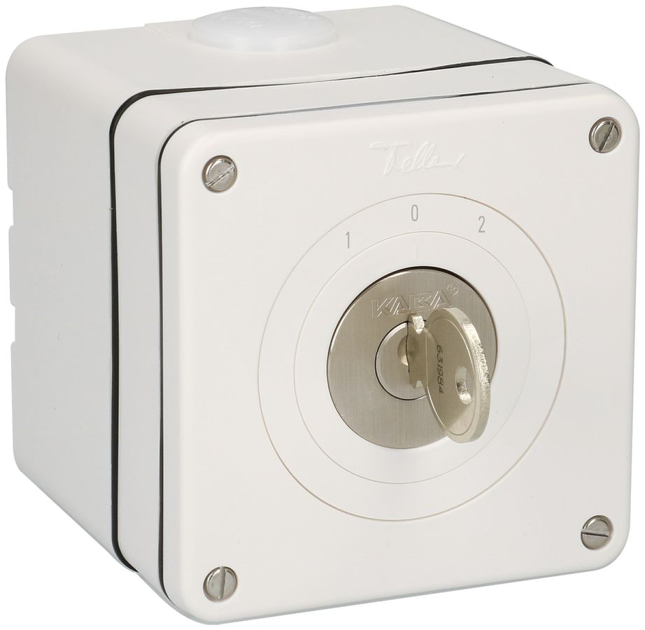 AP-Umschalter galv.Kont.NEVO 2P, IP21, 1-0-2, Zyl.1007F, Abz.12h, Plan 5000, ws