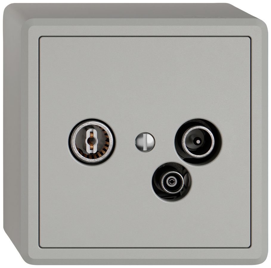 AP-Antennendose TV-R-Daten EDIZIO.liv SNAPFIX® 23dB hgu