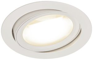 Downlight LED SLV OCULUS MOVE 11W 780lm 2000…3000K VAR Ø120/108×73mm blanc