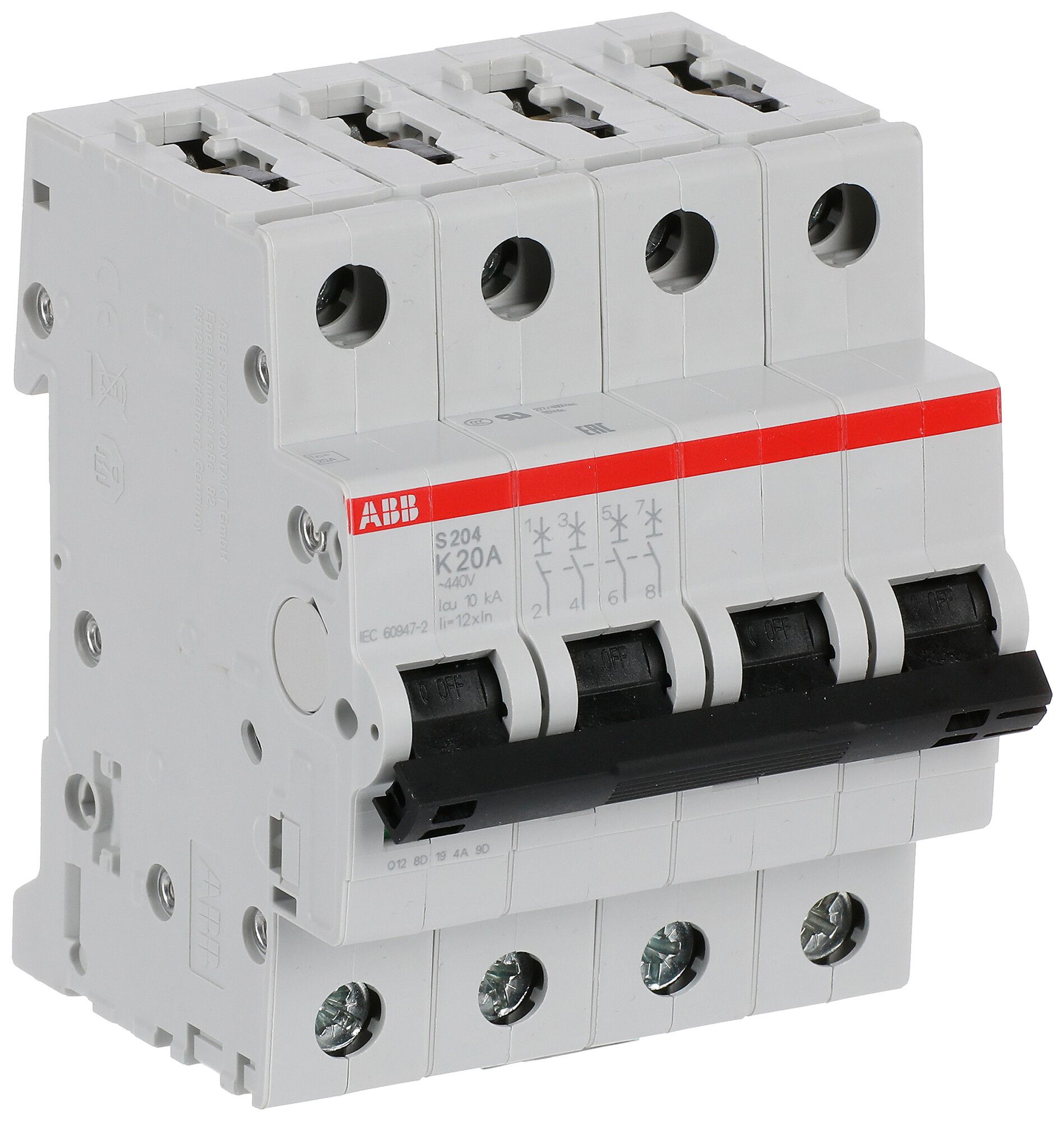 Leitungsschutzschalter ABB S204-K20 20A 6kA