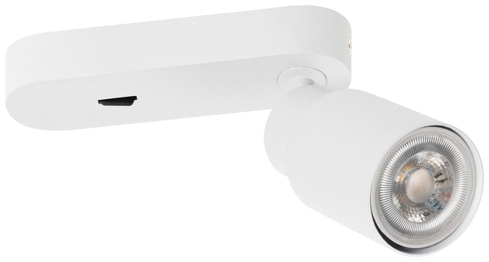 Spot SLV PURI 2.0 Tube CW GU10 1×6W VAR Ø55×150×87mm blanc