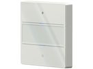 Senseur poussoir KNX ENC Theben iON 102 G LED avec champ d'inscription blanc