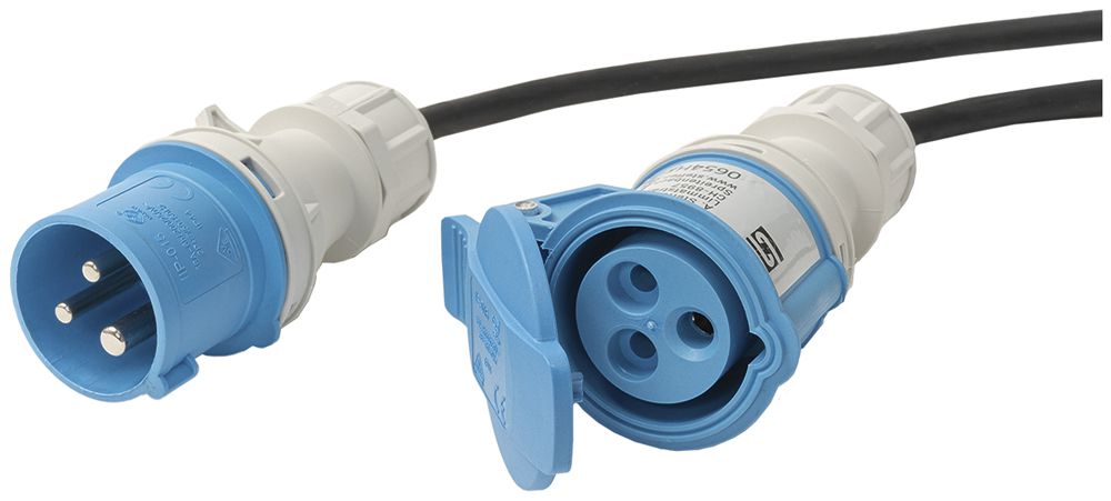 Cavo di prolunga Steffen GdV 3×1.5mm² 5m CEE16/3 per l'industria nero