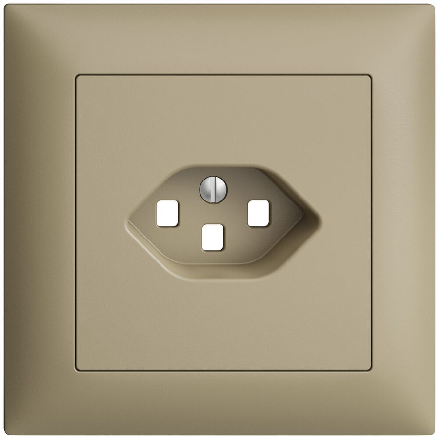 UP-Frontset EDIZIOdue sand 88×88mm 1×T23