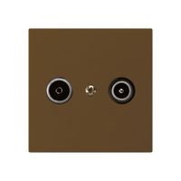 UP-Antennendose kallysto R/TV 14dB Durchgangsdose braun