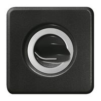 Kit frontale INC nero per interr. rot. senza incisione