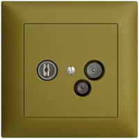 UP-Antennendose TV-R-Daten DD11 5…65MHz EDIZIOdue olive