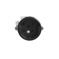 UP-Steckdose FH T25 16A schwarz, Schraubklemmen