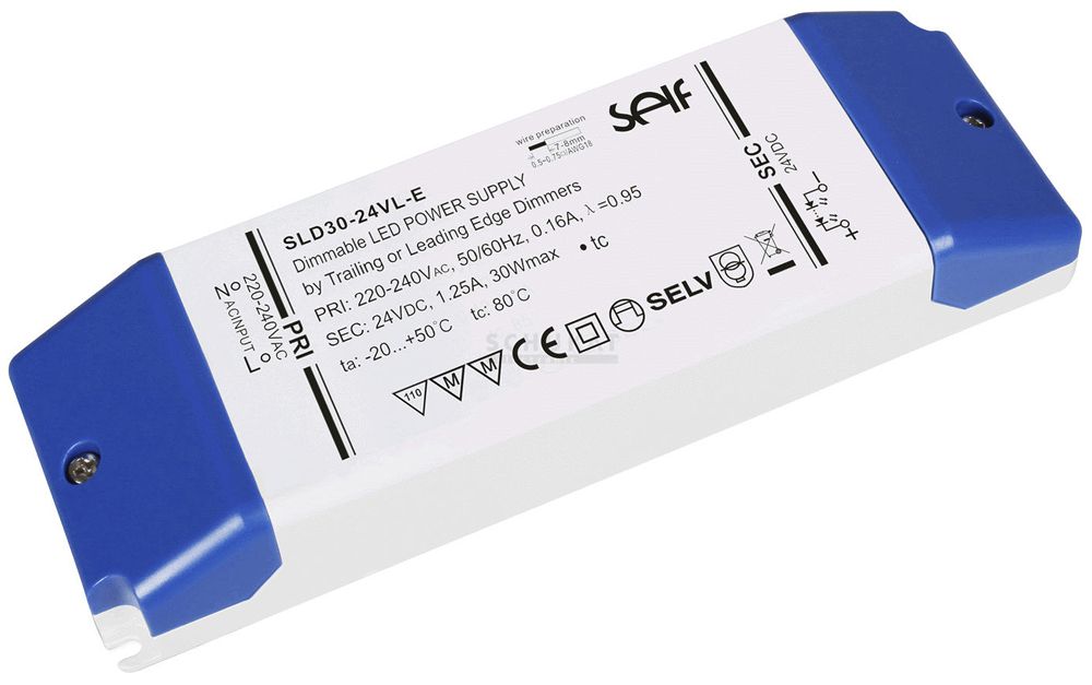 Convertitore LED DOTLUX IP20 120W 24V 500…5000mA DIM