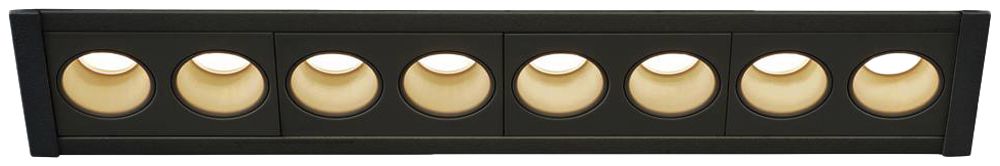 EB-LED-Deckenleuchte SLV MILANDOS 8 16W 1040lm 3000K 45° Aluminium schwarz