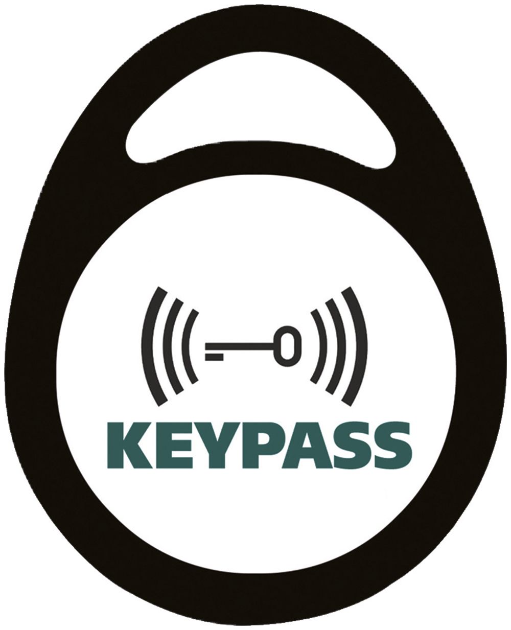 Transponder porta-chiavi Hager nero, 3 pezzi