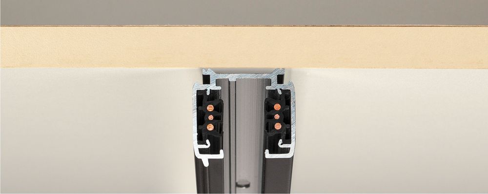 AP-Stromschiene SLV S-TRACK DALI 3-phasig, 2m, schwarz