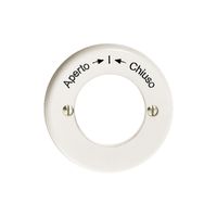 Frontset Aperto-I-Chiuso weiss für Schlüsselschwenktaster FH