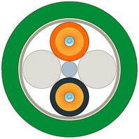 Kabel LWL Siemens FC FO Standard 2×OM1 62.5/200/230µm PVC Eca grün