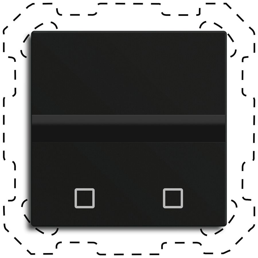Rilevatore di movimento KNX INS MDT BWM-60T16.03S 2 can 180° temp nero opaco