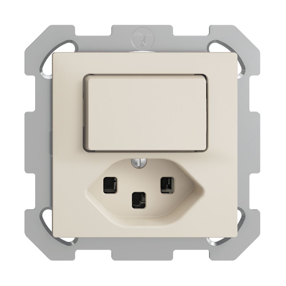 UP-Kombination 6/1L+T23 16A EDIZIOdue crema