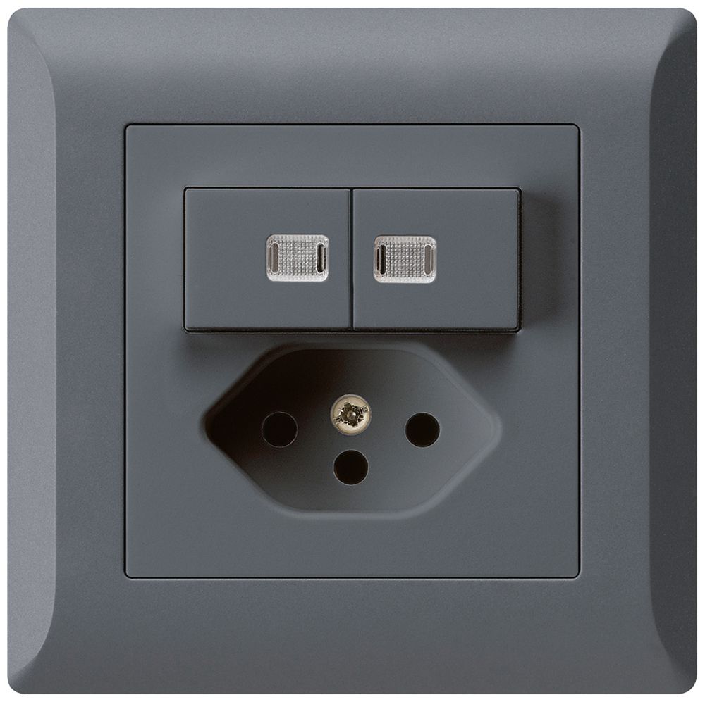 UP-Leuchtkombination 1/3+3/1P+T13 anthrazit kallysto.line 2 Linsen