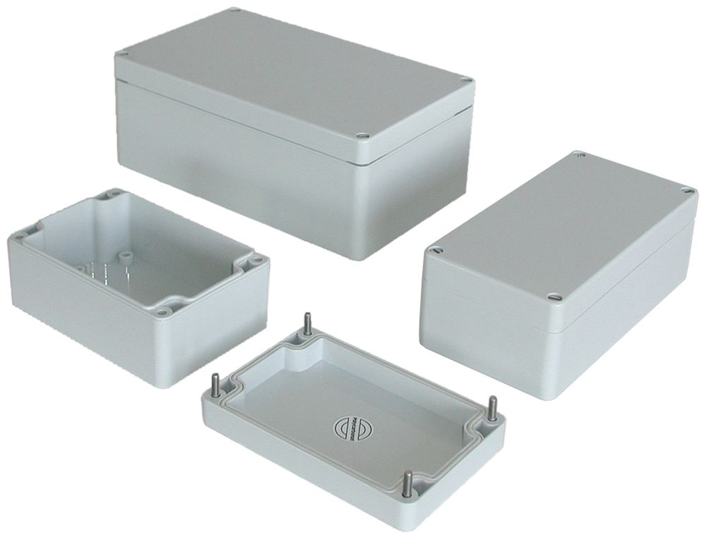 Normgehäuse Rose PC halogenfrei, 120×160×90mm hellgrau