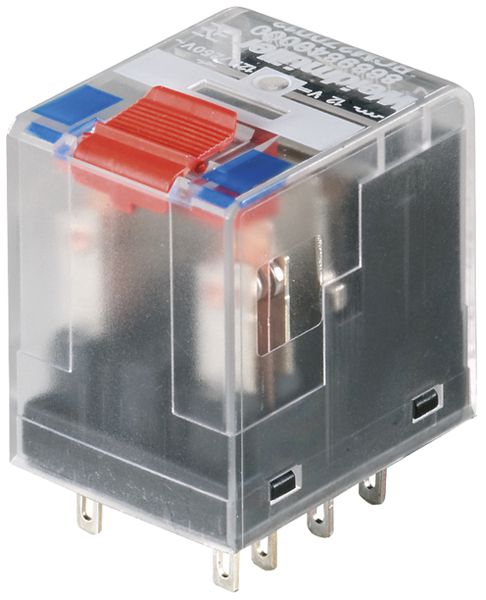 Relais WM RCM370BB0 3CO AgNi 104.5…121VDC 10A/240VAC bouton test