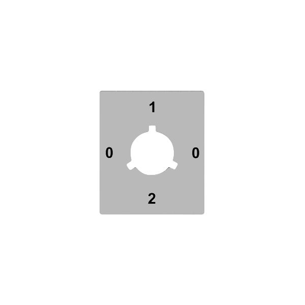 Disco indicatore FLF 0-1-0-2 per interr.rotativo FH