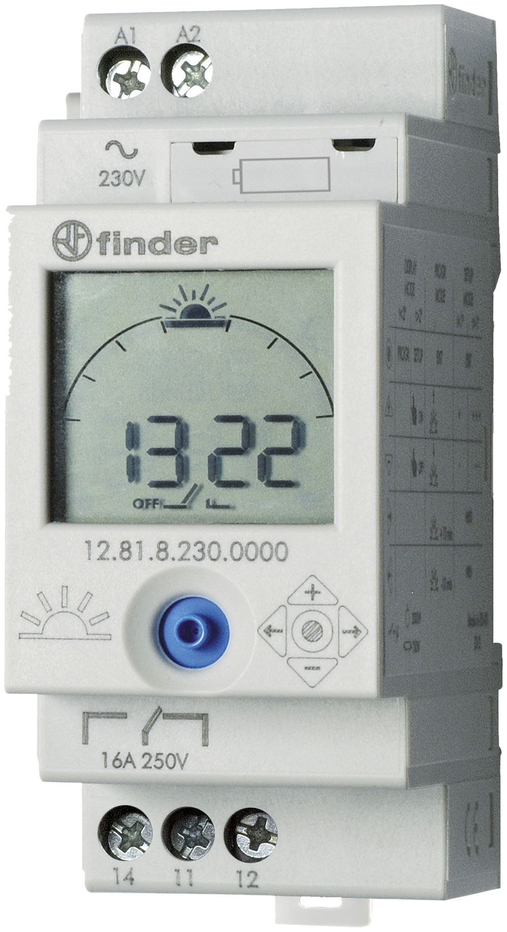 Timer astro AMD Finder 12.81, 1C 16A 230VAC NFC 2UM
