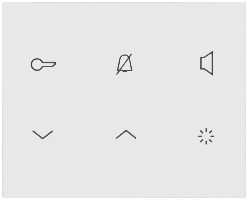 AP-Innenstation Audio Hager elcom.touch 2-Draht, weiss