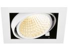Downlight LED SLV KADUX 27W 3050lm 930 30° DALI 195×195mm blanc