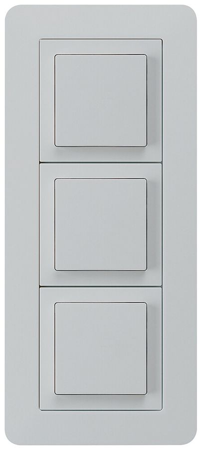 UP-Kombination kallysto.trend Gr.I-I-I vertikal 3×Schalter S3 lichtgrau