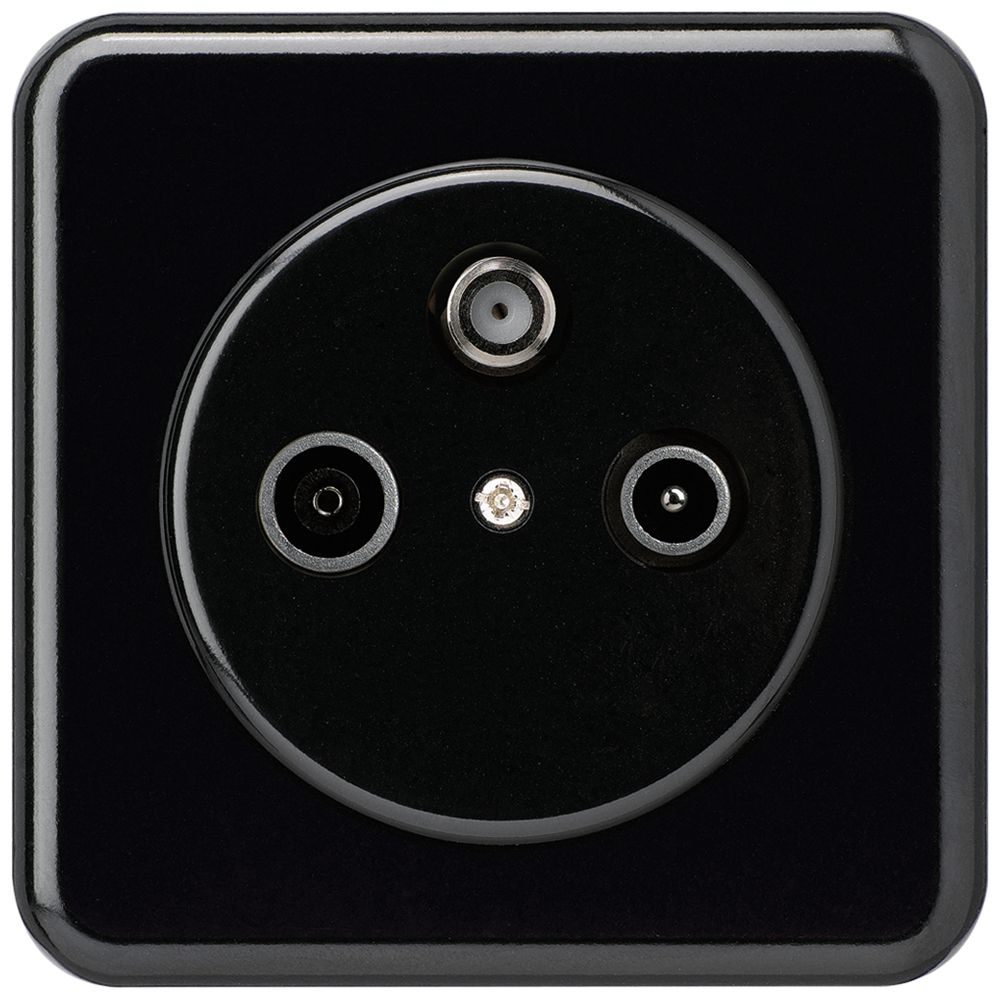 Presa INC basico TV-R-SAT nero