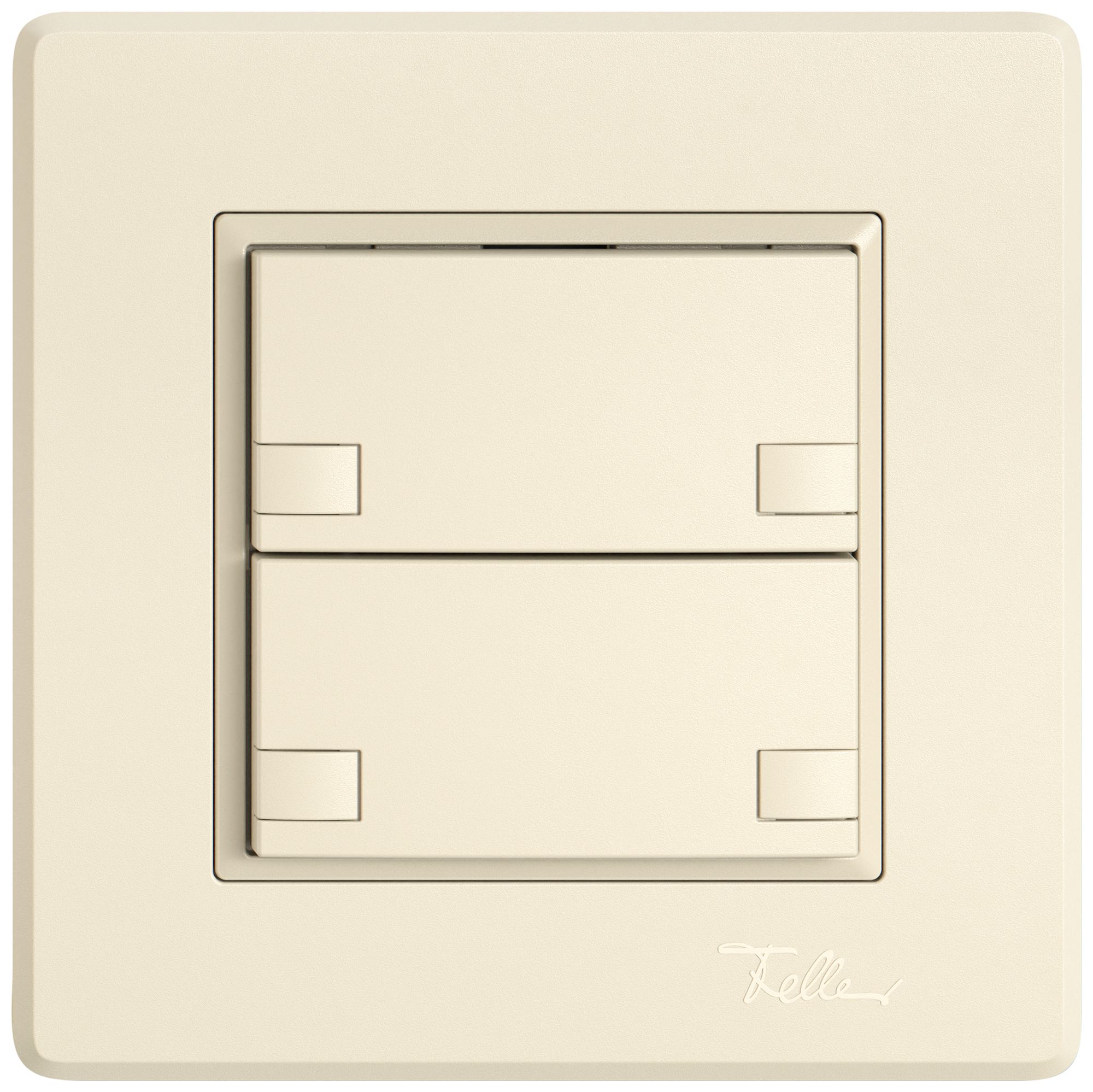 UP-Universaltaster EDIZIO.liv UNI SNAPFIX® o.LED 2× 2-Tbed.cr