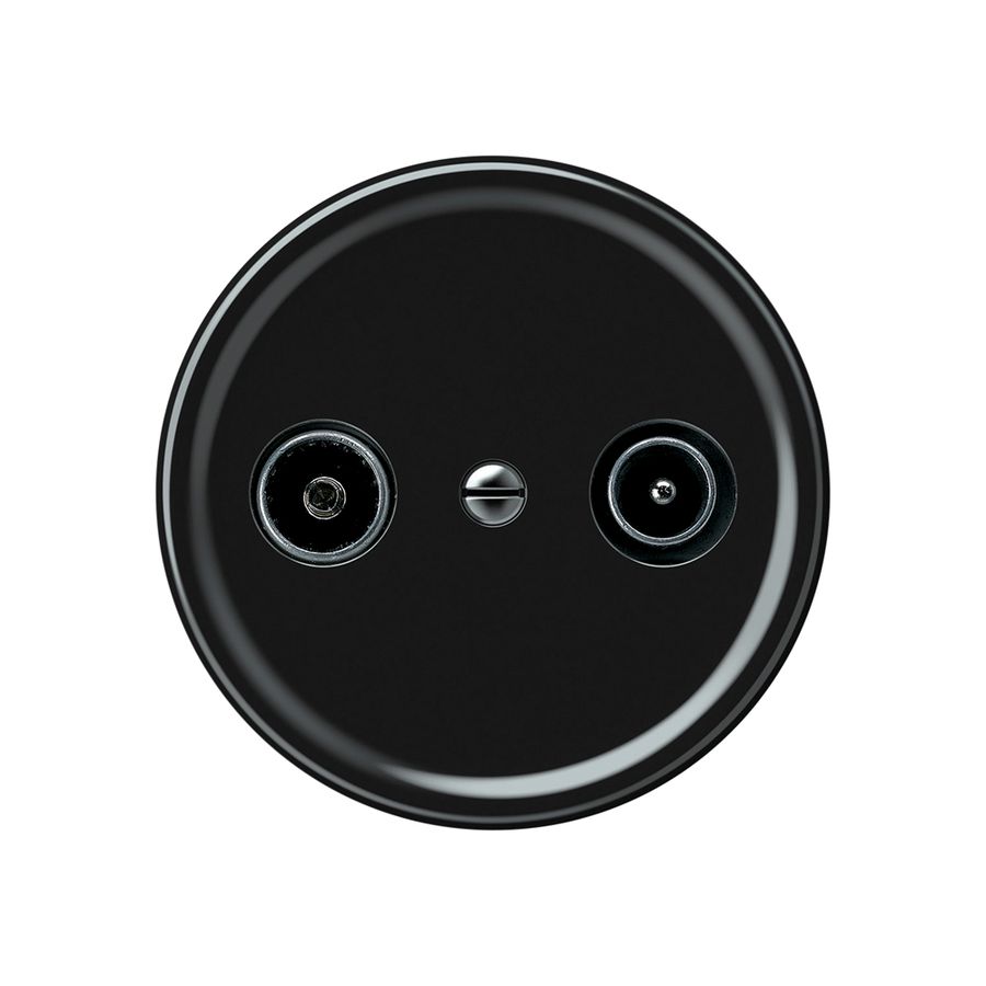 Antennendose TV-R origin Durchgangsdose 18.5dB 1.7dB schwarz