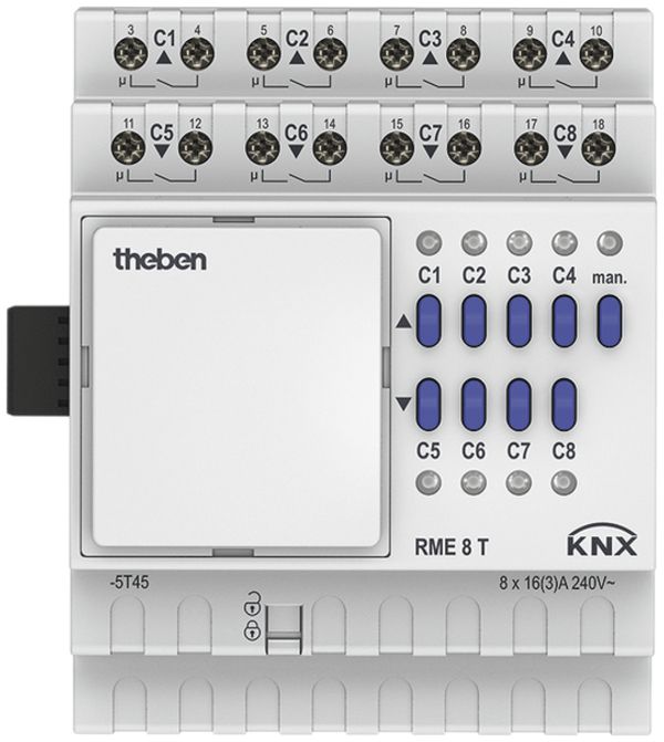 REG-Schalt-Jalousieaktor Theben RME 8 T KNX