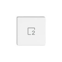 Poussoir 1/4 EDIZIO.liv Wiser avec SNAPFIX® avec symbole scène 2 bc