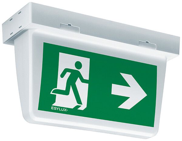 Luminaire de secours ESYLUX SLX 32 LEDi High Cover 3h, blanc