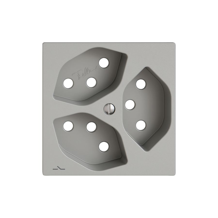 Kit di montaggio EDIZIO.liv SNAPFIX® per presa 3×T13 separata grc