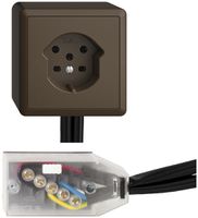 Presa AP EDIZIOdue T15 coffee Snap per cavo piatto Technofil