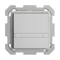 UP-KNX-Taster RGB EDUE, 250mW, o.LED, m.Papiereinlage, 1×Taste, 2×Tastenb., hgu