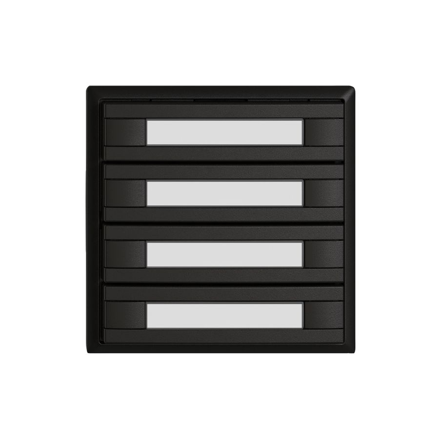 Pulsante KNX RGB EDIZIO.liv SNAPFIX® sensore temp.s.LED targ.8× com.1T ne